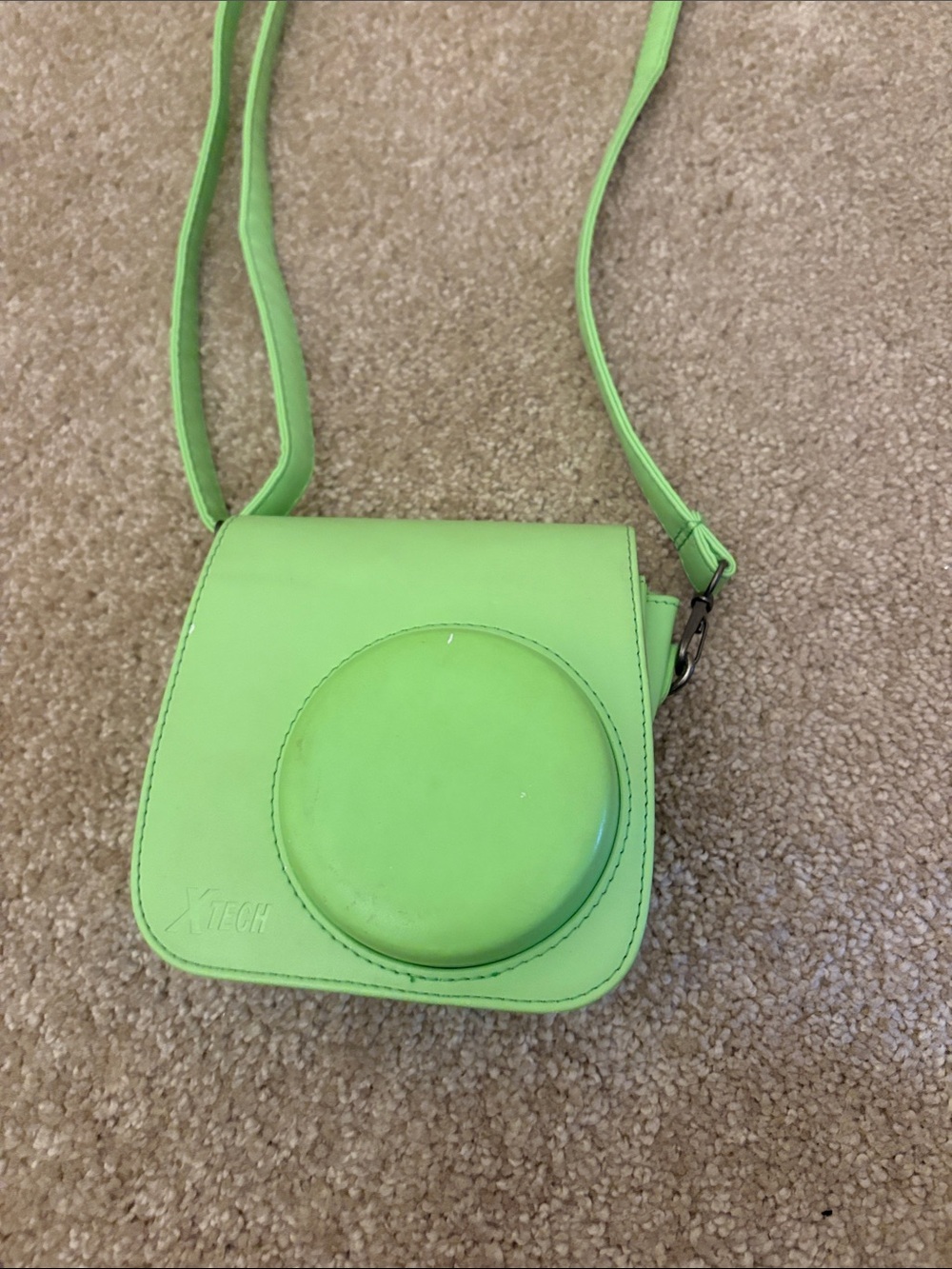 Lime Green Crossbody Camera Bag for Women